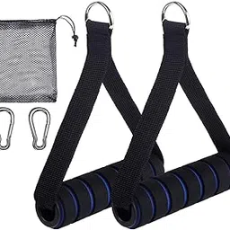 MERISHOPP Exercise Handles Non Slip Working Out Handles for Cable Machine Yoga Workout Blue|Sporting Goods|Fitness Running & Yoga|Strength Training|Home Gym Attachments-image-90