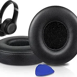 SOULWIT Earpads Cushions Replacement for Beats Solo 4 Wireless On-Ear Headphones, Solo4 Ear Pads with Soft Protein Leather, High-Density Noise Isolation Foam, Added Thickness - Black-picture-33