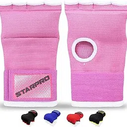 Starpro Boxing Hand Wraps Elasticated - Inner Gloves Long Straps Wrist Support Fist Protector |Good for Muay Thai, MMA, Kickboxing, Sparring, Grappling, Exercise, Training, Punching Padded Mitts-picture-33