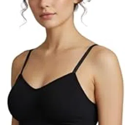 Women Cotton Padded Stretch Bralette | Soft Breathable Bra with Adjustable Straps | Seamless Comfort Crop Bra for All-Day Use(Pack of 3)-picture-19