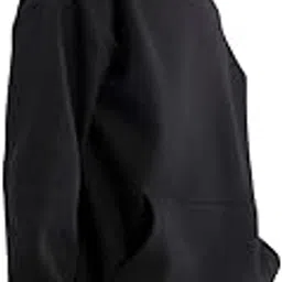 earthstick Versatile Men's Full Sleeve Oversize Cotton Fleece Hoodie Black-picture-30