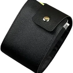 Classic 9 Slots Leather Credit Debit ATM Card Holder Case Wallet for Men & Women (10.5 x 7 x 2 cm, Black)-picture-43