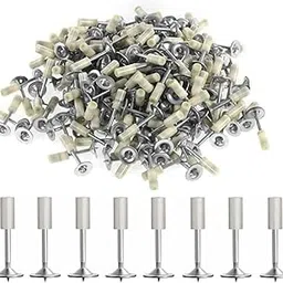 RMYKX 100 Pcs, Steel Concrete Nails for Nail Gun , Powder-Actuated Fasteners for Masonry, Brick & Concrete , Impact Drive Pins with Plastic Collars (Multicolor)-picture-54
