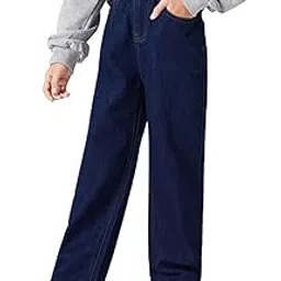 adbucks Stretchable Denim Fabric High Rise Wide Leg Jeans for Girls II Girls Bootcut Jeans-picture-26
