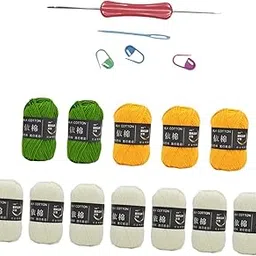 ATORSE Bouquet Blanket Crochet Kit Decor Crochet Starter Kit for Birthday Beginners White and Yellow|Crafts|Needlecrafts & Yarn|Crocheting & Knitting|Crochet Kits-picture-15