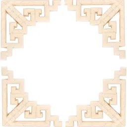 MUXSAM Wood Carved Appliques Onlays, 4-Pack Unpainted Corner Wooden Carvings Embellishments for Mirror Dresser Vanity Cabinet Mantel Picture Frame Update Furniture Decals, 8x8cm/3.15x3.15in-image-52