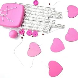 Love 2 Buy Wind Chime Pink Heart with Smiley Face and Positive Energy for Home Bedroom Office with Great Sound-picture-16
