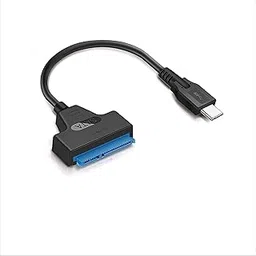 1Goal® Type C to SATA Converter Adapter, Type C to SATA Cable Adapter for 2.5" Hard Disk Drive HDD SSD.(Black)-image-95