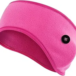 merishopp Ear Warmers Headband with Buttons Winter Earmuffs for Adults Cycling Skiing Pink-picture-16
