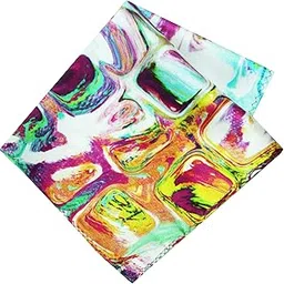 leonardi Mens Printed Pocket Square | Silk |12 x 12 inches | tweed fabric | Superior finishing| Packaging – folder | Colour - Multi 10 | Set of 1 |-picture-17
