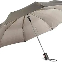 citizen Umbrella for Men & Women, 3 Fold Auto Open, 8 Aluminium Ribs, UV Coated 190T Fabric, Windproof, Lightweight, Durable with Silver Coating, 22 Inch-picture-10