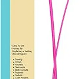 Beadsz 23in Flexible Plastic Drawstring Threader Tool, Easy Threader Drawstring Replacement Tool for Jackets Swim Trunks Pants Sweatpants Shorts Hoodies (Pink)-picture-28