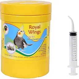 VAYINATO Royal Wings Hand Feeding Formula Baby Bird Food Powder, 250G With Hand Feeding Syringe, 12Ml-image-11