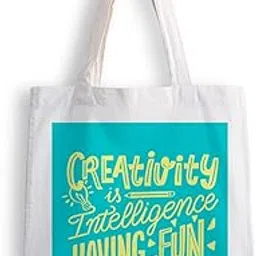 ashvah Canvas Tote Bags for Women, College Bag for Girls, Tote Bag for Shopping, Travel & Beach Bags for Women - Creativity - D No - 033-picture-27