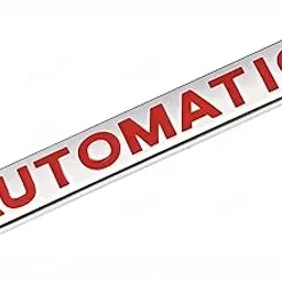 MIZZEO 3D Premium Car Emblem, Stylish Automatic Silver & Red Badge, Automotive Decal & Sticker Compatible with All Cars-image-92