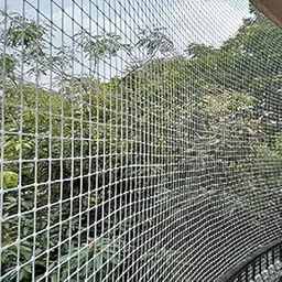 SR Traders Bird Net White Nylon Knotted Anti- White -Bird Net UV Stabilized Multi Filament with Cable Ties & Wall Clips for Easy Installation - White - 10Ft X 12Ft-picture-24