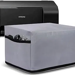 Crasome Dust & Water Proof Printer Cover for Epson EcoTank L3252 (Grey)-image-3