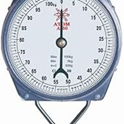 ATOM A350 Analog Metal Hanging Hook Luggage Portable Scale For Industrial Factory Use Capacity 100Kg-picture-13