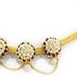 Traditional Maharashtrian Kolhapuri Waki Gold Plated Bajuband | Elegant Handmade Ethnic Armlet for Bridal Women Jewelry-image-19