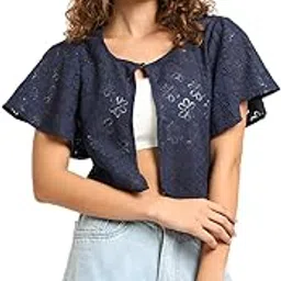 moonaah Women Blue Cotton Shrug(M-SRG-2466)-picture-51