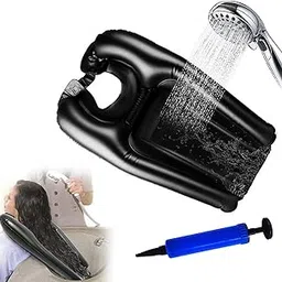 Clefairy Inflatable Hair Washing Tray with an Air Pump, Portable Basin for Seniors Children Pregnant Wounded Disabled, Mobile Salon Equipment in Bed or on Wheelchair-picture-10