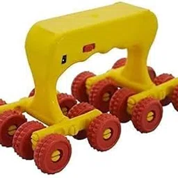 EKIN Full Body Care Rotates 360 Degree 16 Wheel Reflexology Battery Operated Magic Roller Massage with Vibration and Hand Massage Acupressure (Yellow)-picture-15