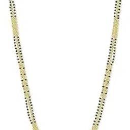 Traditional Maharashtrian Vati mangalsutra for women total length 36 inch Alloy Mangalsutra in black & golden-picture-23