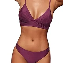 cupshe Women's Bikini Set Tie Dye Lace Up Back Two Piece Swimsuit-picture-17