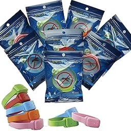 LeevMe Silicon Mosquito Repellent Wrist Band, Natural, Premium Travel Insect Repellent, Safe DEET Free Bracelet for all Indoor and Outdoor Activities_160 Days Use (8 Band)-picture-25