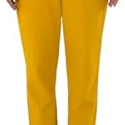 oxinexx Cotton Trouser Pants for Women Solid Regular Fit Ladies Kurti Pants Casual Office Formal Bottoms-picture-18