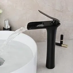 B Backline Brass Basin Mixer Tap Hot Cold | Wash Basin Mixer Faucet | Pillar tap for wash Basin | Tap for Bathroom Livingroom & Bathroom (Black Matt)-picture-51