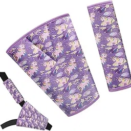 AMUSEPROFI Super Soft Car Seat Straps Pad Set for Kids, Kids Plush Seatbelt Shoulder Pad Set, Enhance Comfort, Cute Seat Belt Cushion for Children, Universal Fit Car Seat Strap Covers for Boys Girls-image-81