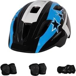 MERISHOPP Kids Cycling Bicycle Helmet Lightweight Folding Bike Safety Scooter Helmet Blue and Black|Sporting Goods|Cycling|Helmets & Protective Gear|Helmets-image-37