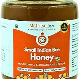 Matritva Care Small Indian Bee Honey 350g | Multiflora with Natural Sugarcane Nector | 100% Raw & Unprocessed Honey With Natural Beehives | No Sugar Adulteration-picture-29