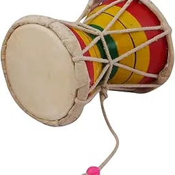 Juarez Nawaab 4 Inch Damru Hand Percussion Handmade Indian Musical Instrument-picture-24