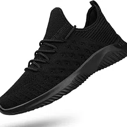 feethit Mens Slip On Walking Shoes Lightweight Breathable Non Slip Running Shoes Comfortable Fashion Sneakers for Men Black-picture-19