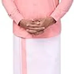 Men's Full Sleeve Shirt with Matching Border Dhoti Combo Set Casper for Festive & Wedding Occasions-image-13
