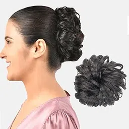 JustClipIt Sophie Clip‑In Hair Updo Bun – Dark Brown | Easy Clip-On Bun Hair Extension | Heat-Resistant, Reusable Updo for Instant Volume & Style-picture-42
