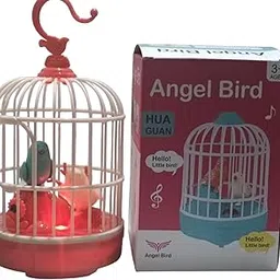 Vaayu -E- Store Voice-Controlled Chirping Bird Toy, 3+ Ages, Interactive Toy, Singing & Chirping in Birdcage-picture-56