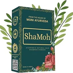 Shamoh Powder | Natural Shampoo Powder with Amla, Reetha, Shikakai, Methi, Kalonji, Bhringraj & Rose Petals | 100% Pure & Chemical Free Hair Cleanser-picture-57