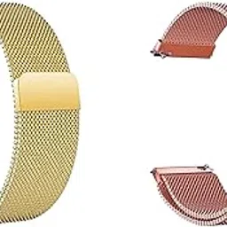 ACM Combo Pack Watch Strap Magnetic 22mm compatible with Armani Exchange Ax2164 Metal Chain Band-picture-27