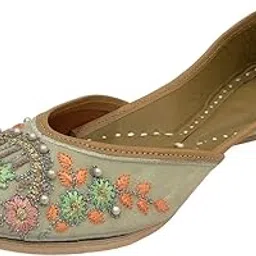 step n style Punjabi Juti Traditional Mojari for Women Bridal Shoes Ethnic Handmade Flat Jutti-picture-43