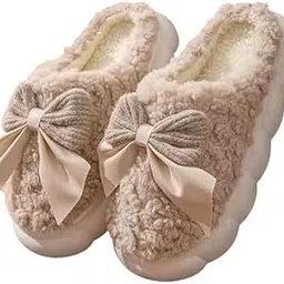 cubsden Women's Home Flip-Flops & Slippers |Woven Design Winter Indoor Non-Slip Soft Sole Of Foam With Cotton Strap Home Slides And Slippers For Women & Girls-picture-10