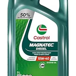 Castrol MAGNATEC Diesel 15W-40 - Engine Oil (5L Pack) - Synthetic Technology, API SP, ACEA A3/B4, Dualock Technology for Petrol/CNG and Diesel Cars-image-22