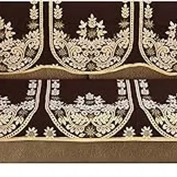 JVK Decor Cotton Heavy Fabric 500 TC Floral Design 3 Seater Sofa Cover Use Both Side (standard) -2 Pieces-picture-11