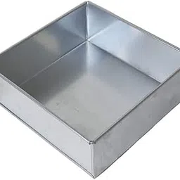 Aluminium Square Cake Mould (Aluminium, 8 x 8 x 2 INCH Square) a-image-6