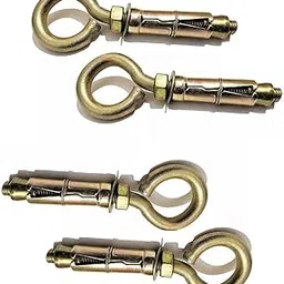 Zemjet Anchor Fasteners Closed Hook Anchor Bolts for Hanging Swings etc. | Swing Hook Fasteners, 8mm, 4 pcs.-picture-13