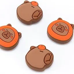 GeekShare 4PCS Capybara Thumb Grip Caps for Switch,Cute Silicone Joystick Caps,Soft Thumbstick Cover Compatible with Nintendo Switch/OLED/Switch Lite-picture-21