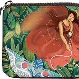 kalankit Wallet for Women | Compact Vegan Leather Ladies Purse, Slim and Easy to Fit in Pocket with Card Slots, Cash & Coin Pocket | Small Bi-Fold Zip Wallets for Woman | Free as a Kite-picture-17