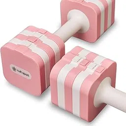 Cultsport Derby Adjustable Dumbbell (Pack of 2) Ideal for Men, Women For Strength Training Workout at Home, 10KG, Pink-picture-29